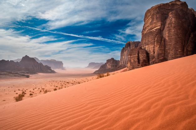 Wadi Rum písek a skály