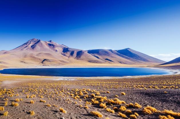 Poušť Atacama v Chile.