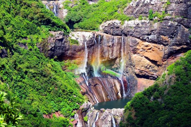 Tamarin waterfalls na Mauriciu
