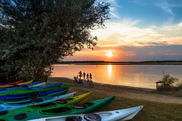 Západ slunce v Bibione.