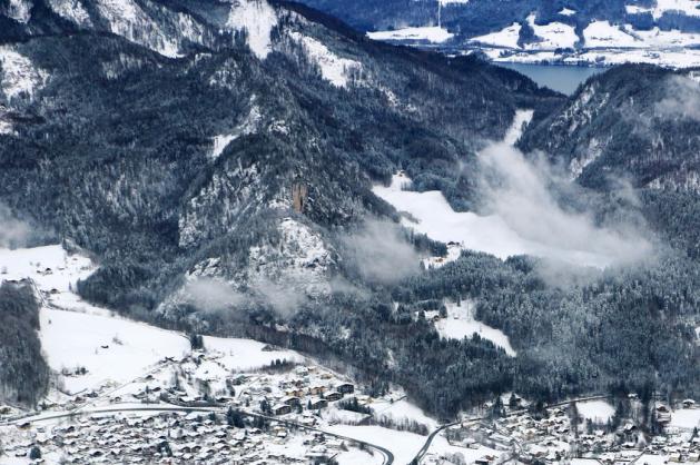 Jezero Wolfgangsee v Rakousku