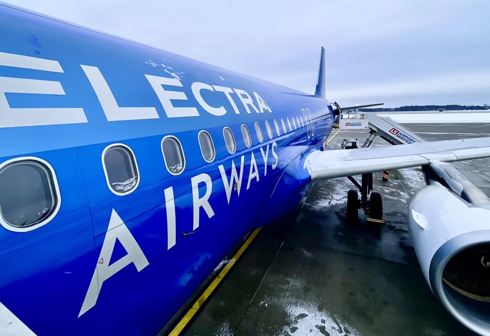 Detail trupu letadla Airbus A320 