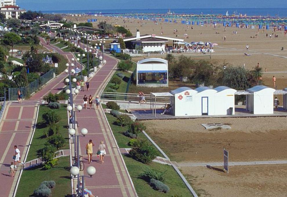 Promenáda v Bibione