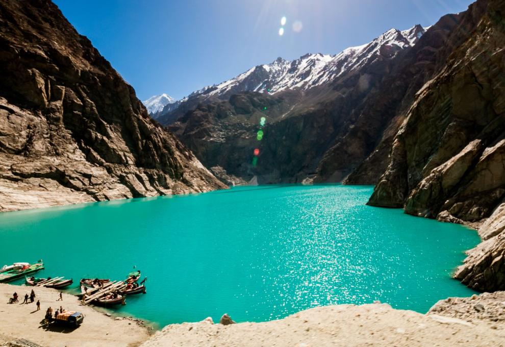 Pákistánské jezero Attabad