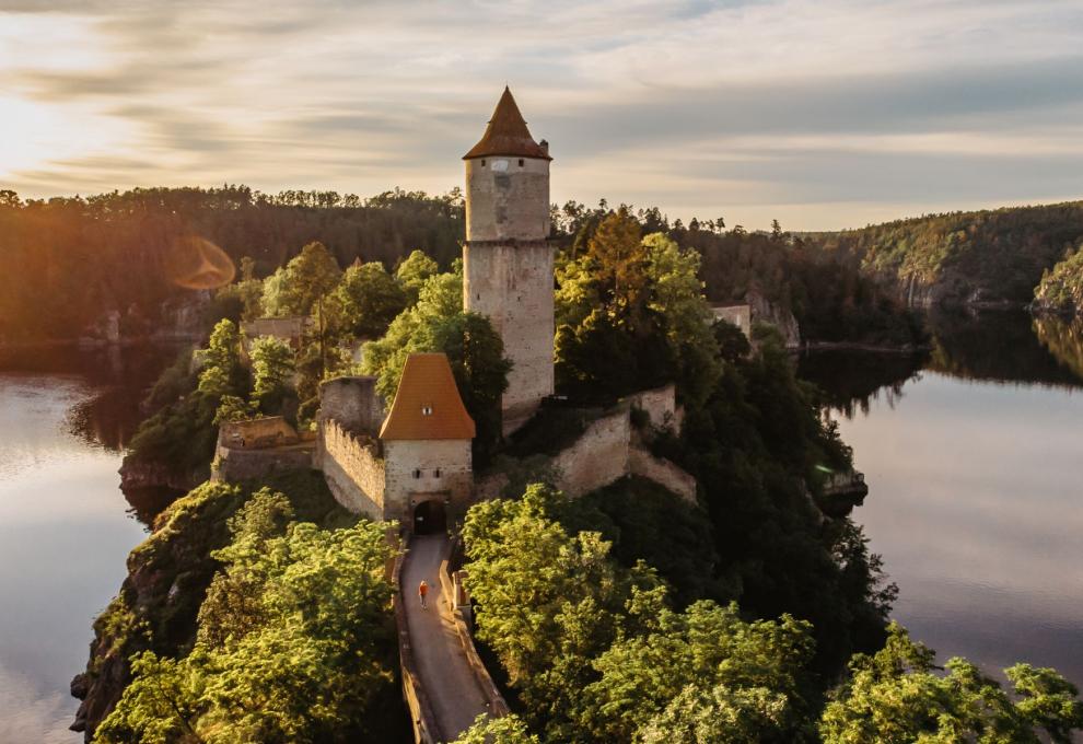 Pohled na hrad Zvíkov