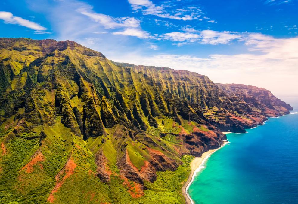 Havajské pobřeží Na Pali, USA