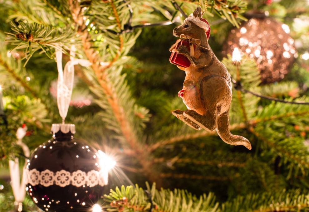Vánoční stromeček s klokanem Austrálie