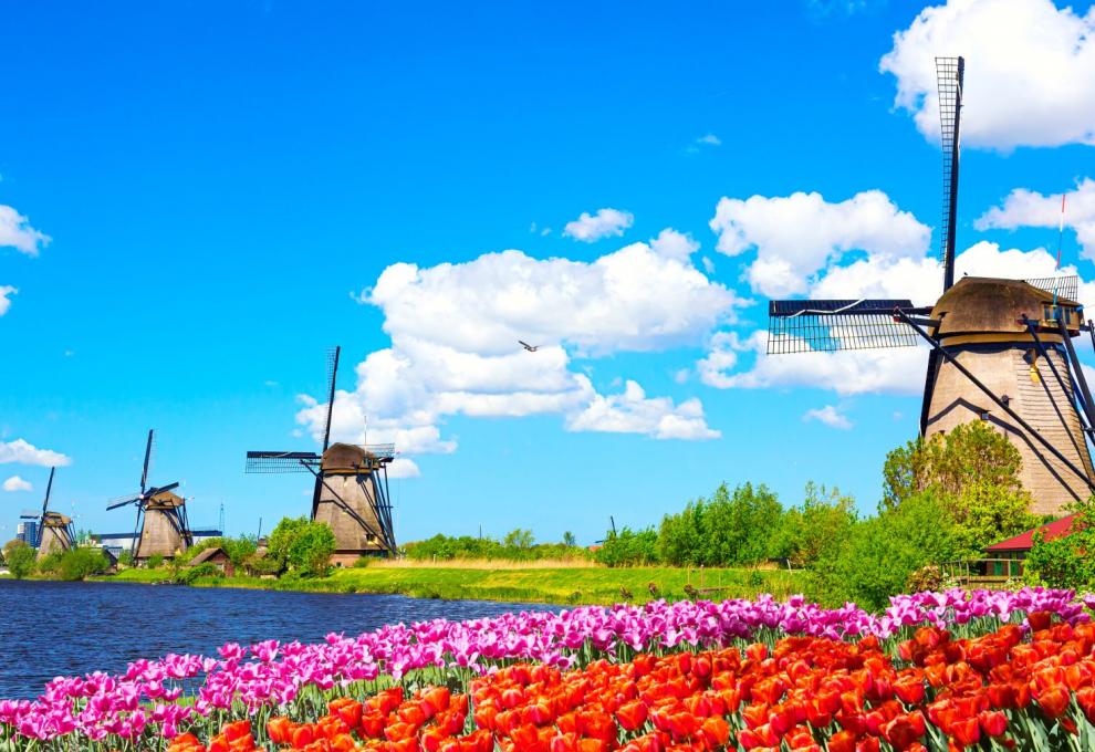 Kinderdijk v Nizozemí