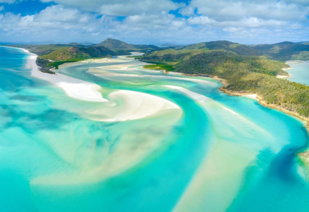 Whitehaven Beach v Austrálii