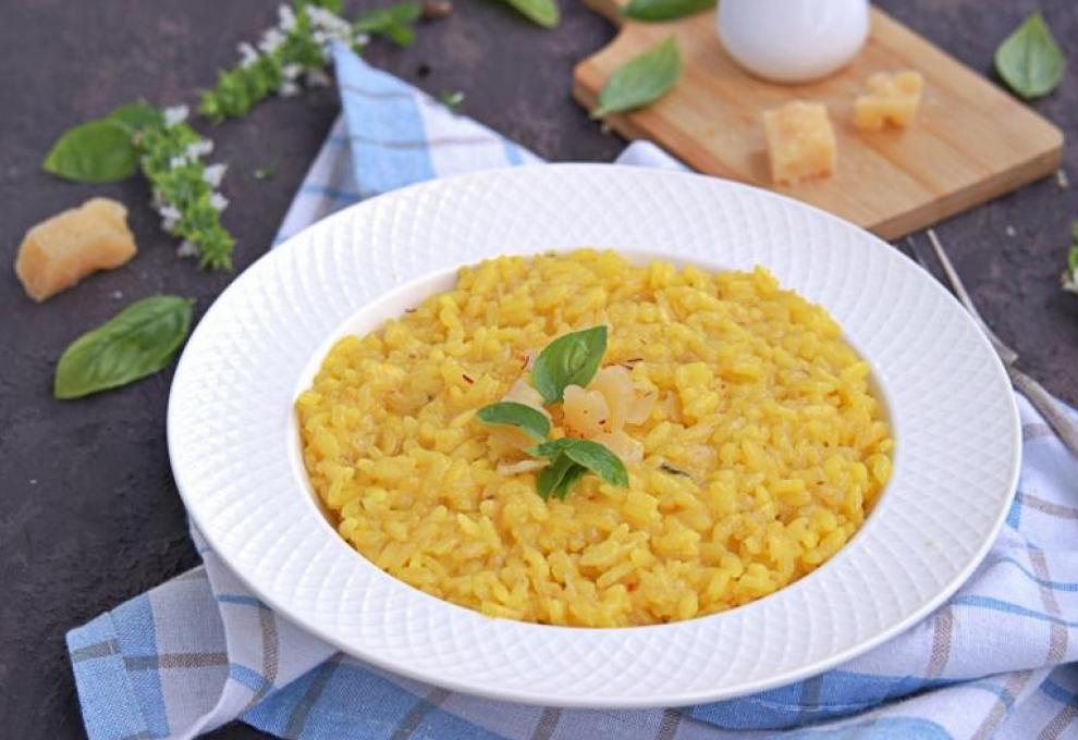 šafránové risotto