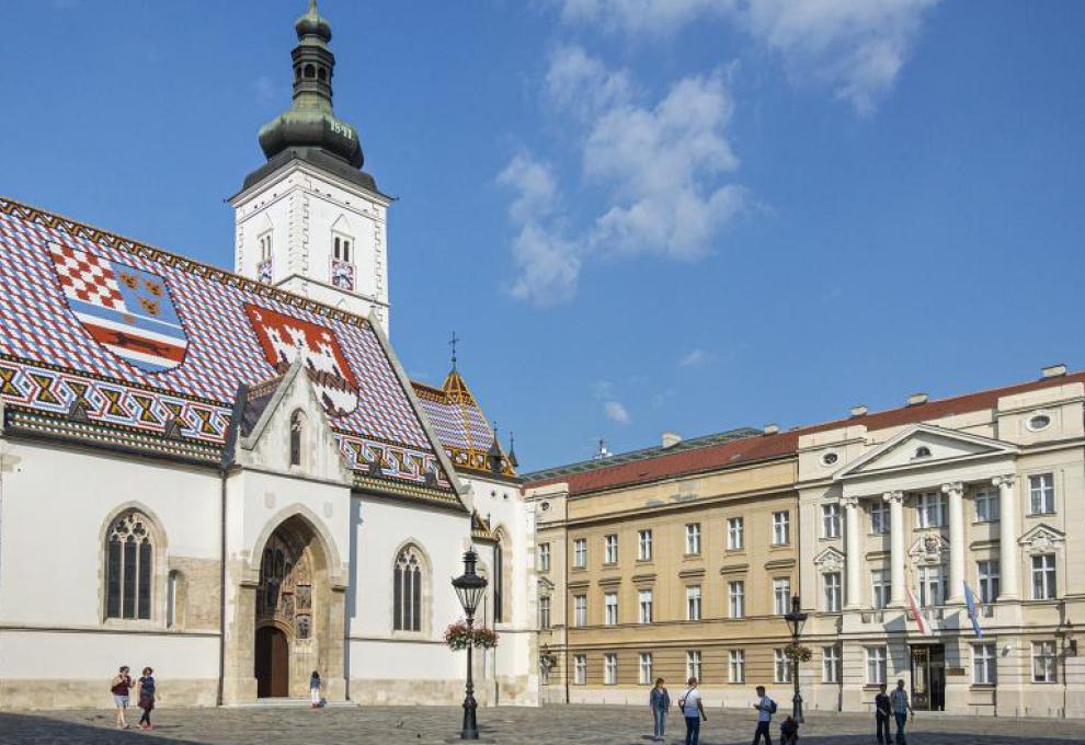 kostel sv. Marka v Záhřebu