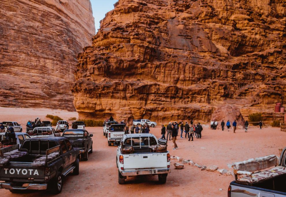 Wadi Rum džípy