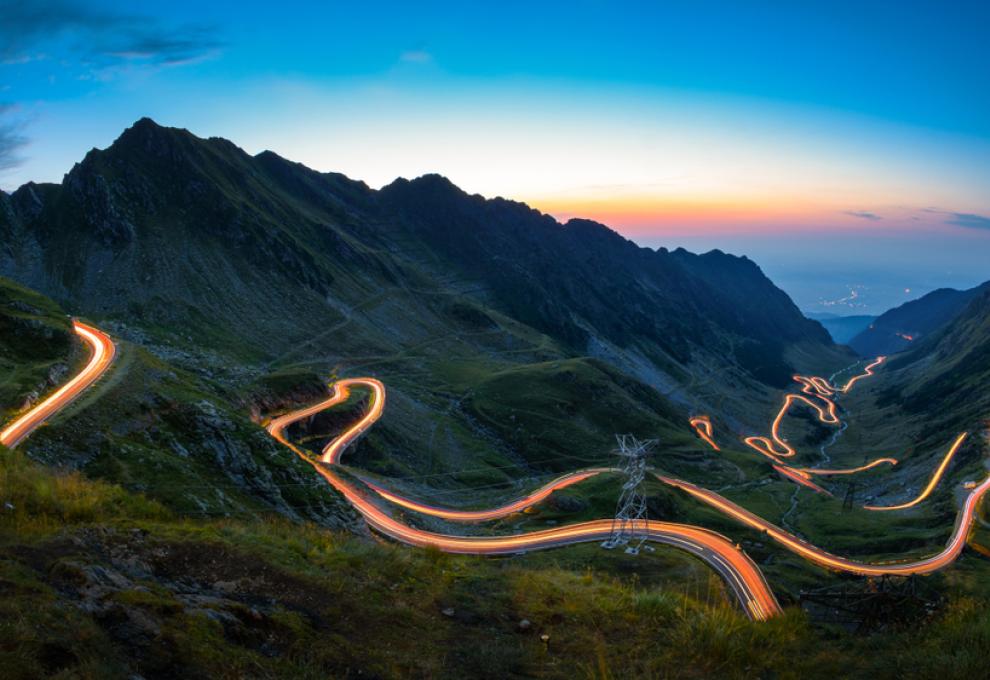 Transfagarasan v noci