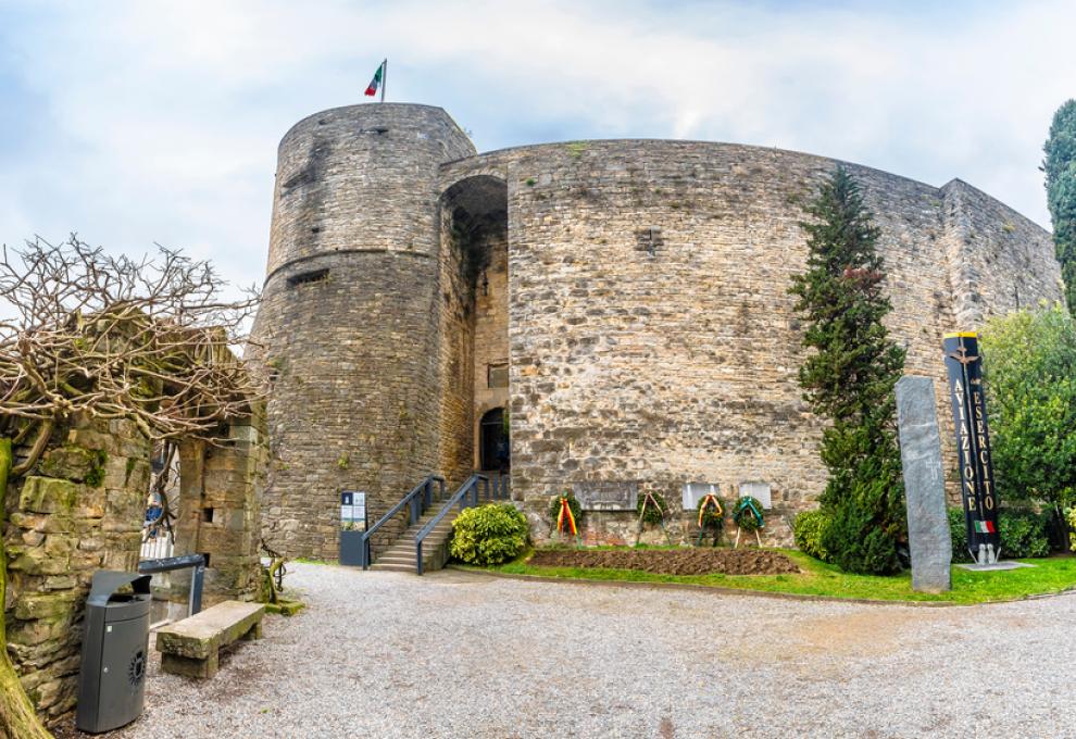 pevnost Rocca Bergamo
