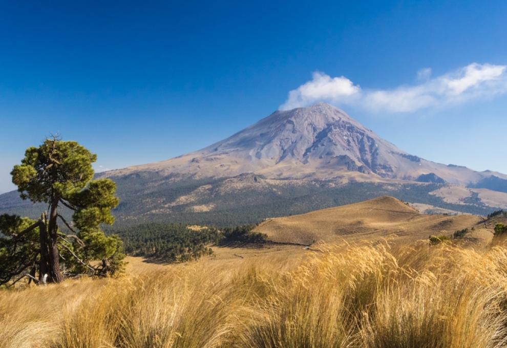 sopka Popocatépetl