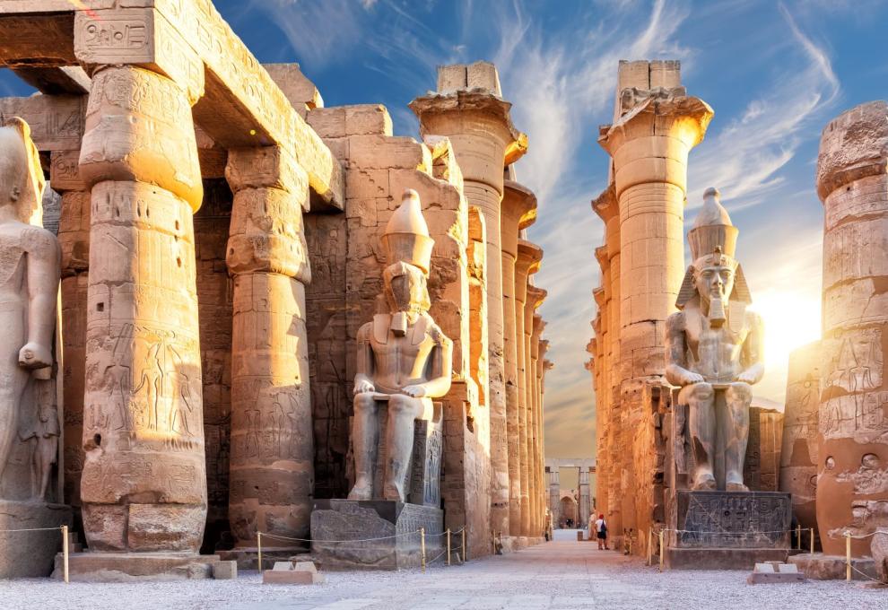 Pohled na egyptské památky