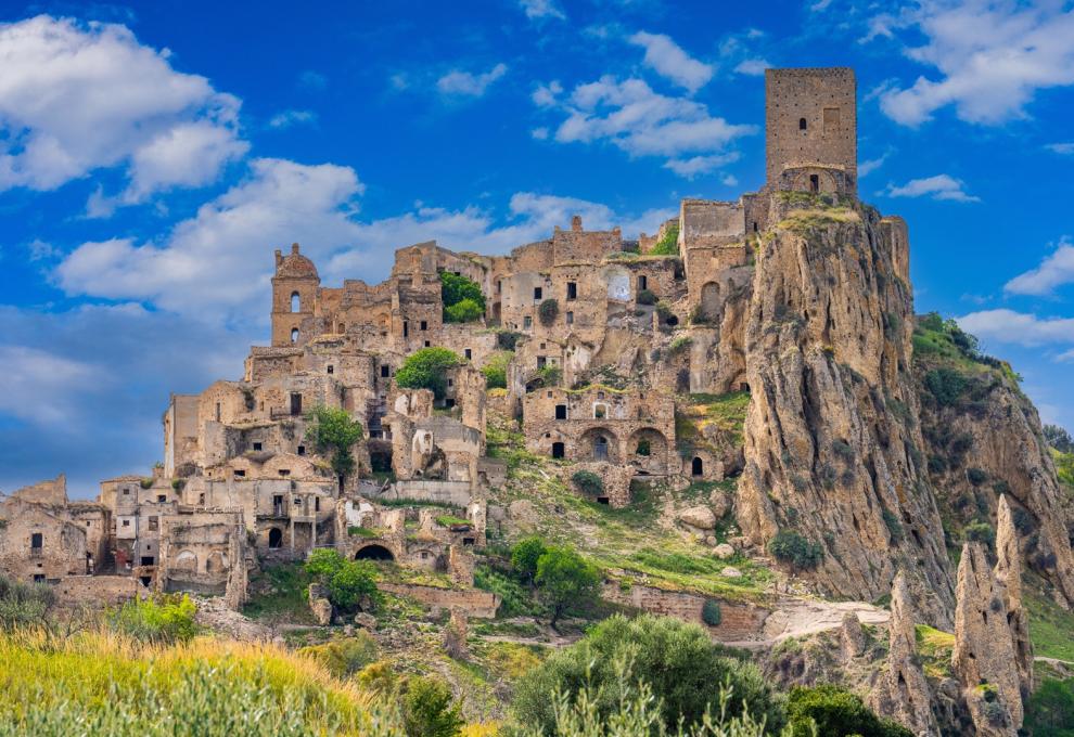 opuštěné městečko Craco