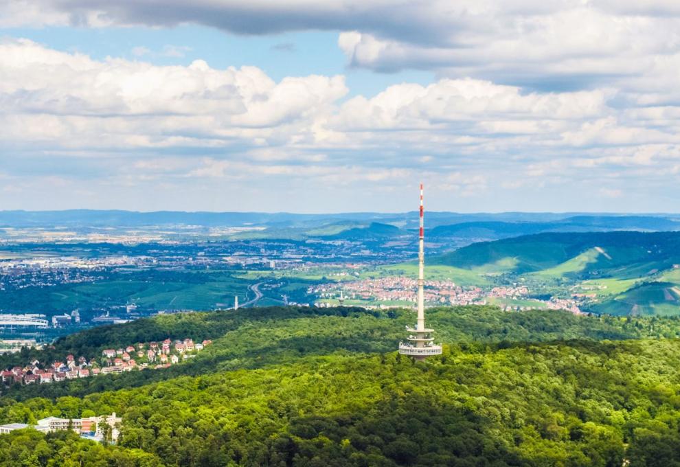 Věž Fernsehturm Stuttgart