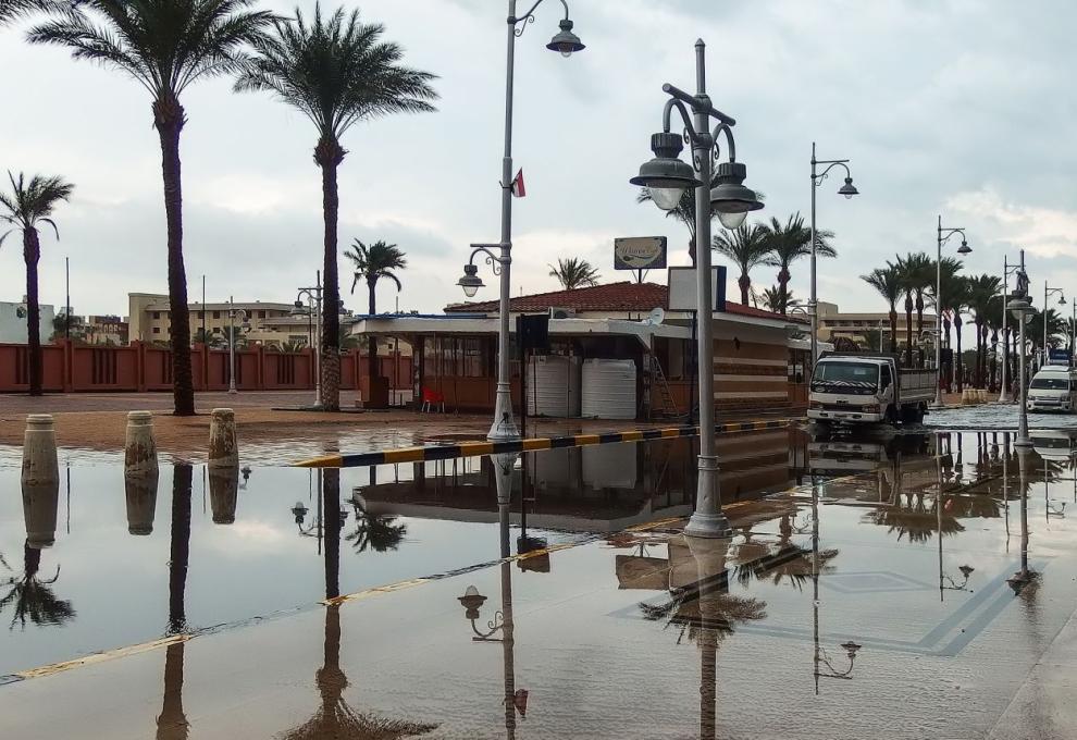 Promenáda pod vodou po intenzivních deštích