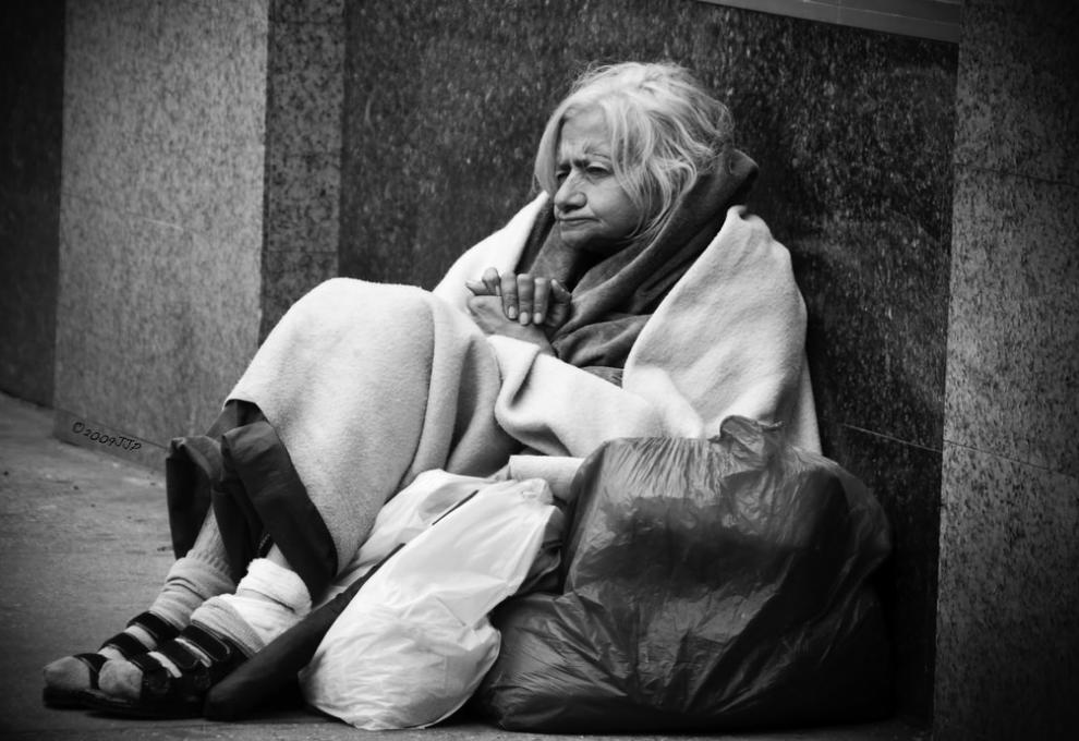 Bezdomovkyně, NY, Manhattan, USA - Cestovinky.cz