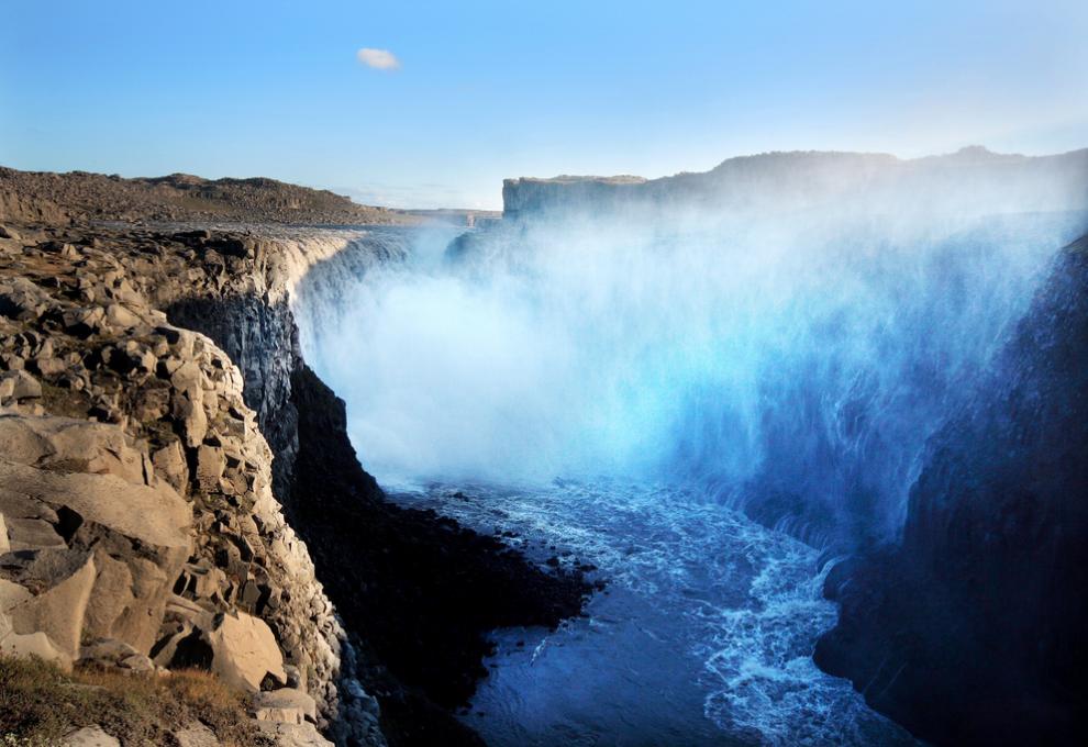 Dettifoss - modré nebe - Cestovinky.cz