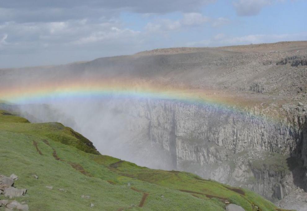 Dettifoss - duha - Cestovinky.cz