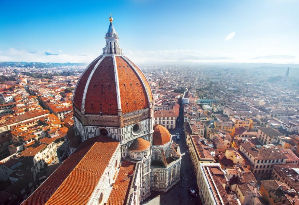 Panoramatický pohled na město Fiorentina a dóm Santa Maria del Fiore. - Cestovinky.cz