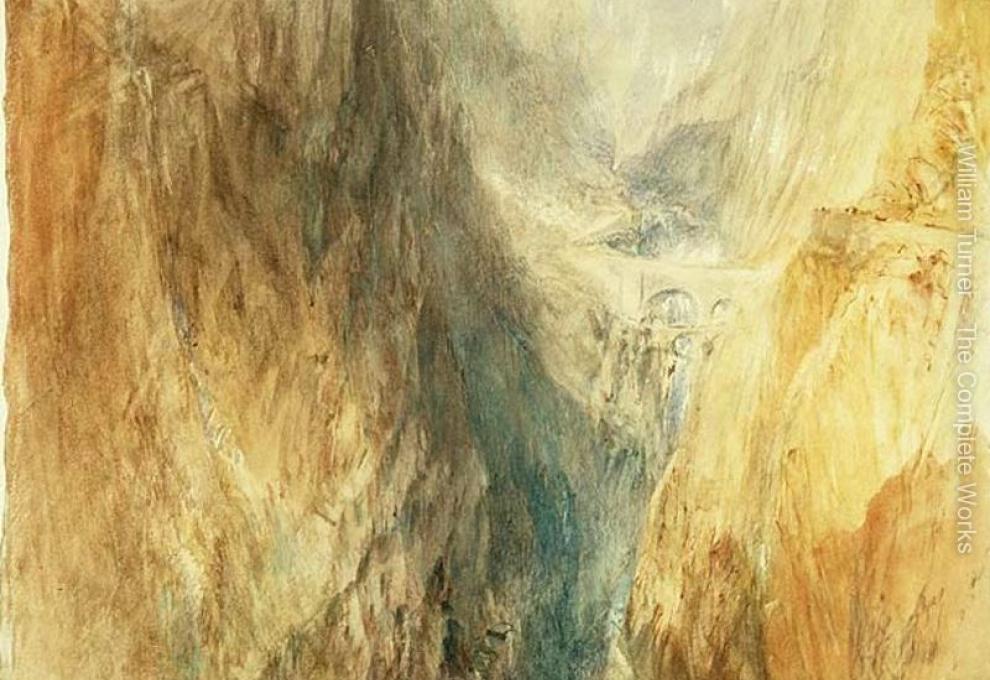 J. W. M. Turner a jeho slavný obraz Ďáblova mostu v Gotthardském průsmysku - Cestovinky.cz