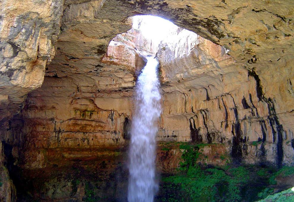 Vodopád v Baatara Gorge v LIbanonu - Cestovinky.cz