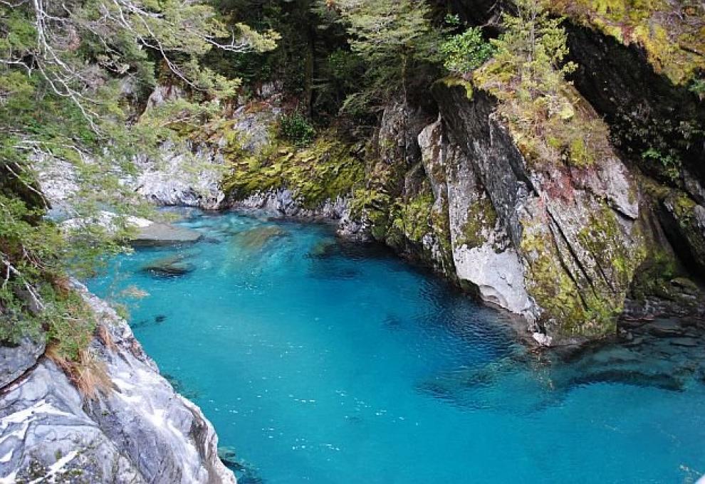 Blue pools a říčka Blue River - Cestovinky.cz