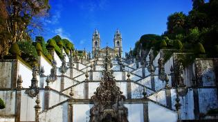 Schody na Bom Jesus do Monte v portugalské Braze