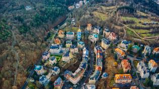 Karlovy vary – pohled z ptačí perspektivy