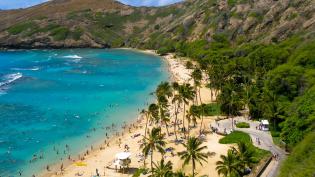 Pláž Hanauma na ostrově Oahu na Havaji - Cestovinky.cz