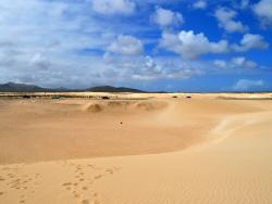 Písečné duny Corralejo Fuertenventura