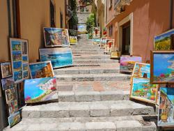 ulička v Taormině