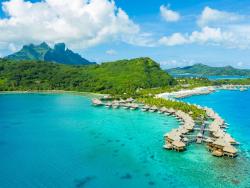 Pohled na ostrov Bora Bora