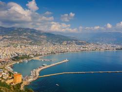 Letecký pohled na Alanyi