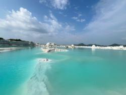 skládka mramorové suspenze v Indii