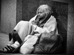 Bezdomovkyně, NY, Manhattan, USA - Cestovinky.cz